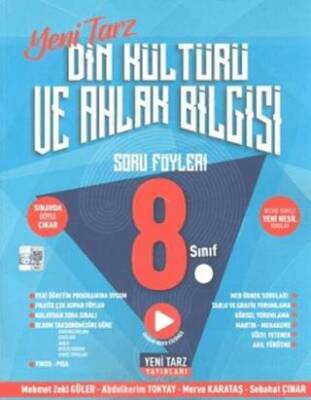 Yeni Tarz Yayınları 8. Sınıf LGS Din Kültürü ve Ahlak Bilgisi Soru Föyleri - 1