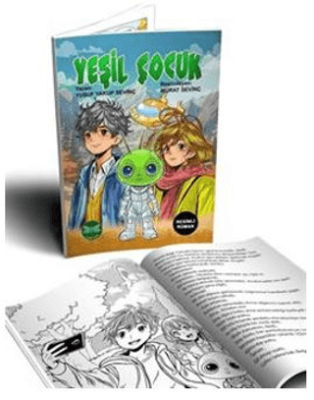 Yeşil çocuk Resimli Roman - 8+Yaş - 1