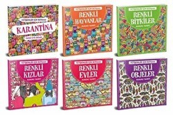 Yetişkinler İçin Boyama Seti 6 Kitap Takım - Dokuz Yayınları