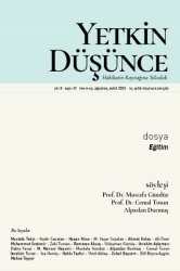 Yetkin Düşünce Dergisi Yıl: 8 Sayı 31 - Temmuz, Ağustos, Eylül 2025 - Yetkin Düşünce Dergisi