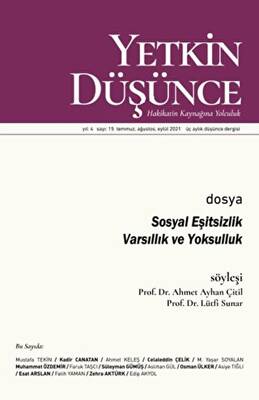 Yetkin Düşünce Sayı 15 - Sosyal Eşitsizlik - Varsıllık ve Yoksulluk - 1