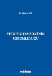 Yetkisiz Temsilcinin Sorumluluğu - On İki Levha Yayınları