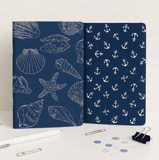 Yıldız Defter 2Li Not Defteri Deniz Havası Baskılı - 1