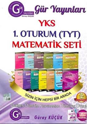 Gür Yayınları YKS 1. Oturum TYT Matematik Seti - 1