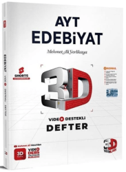 YKS AYT Edebiyat Video Destekli Defter - 3D Yayınları