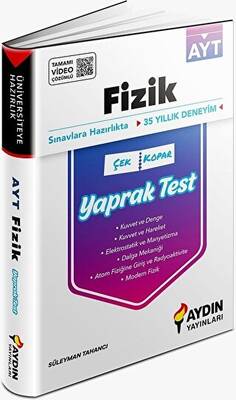 Aydın Yayınları YKS AYT Fizik Çek Kopar Yaprak Test Video Çözümlü - 1
