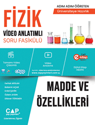Çap Yayınları YKS AYT Üniversite Hazırlık Fizik Madde ve Özellikleri Konu Anlatımlı Soru Bankası - 1