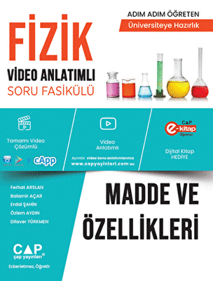 Çap Yayınları YKS AYT Üniversite Hazırlık Fizik Madde ve Özellikleri Konu Anlatımlı Soru Bankası - 1