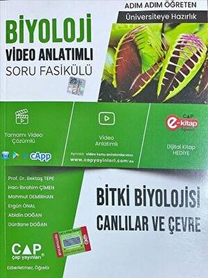 YKS TYT AYT Biyoloji Bitki Biyolojisi Canlılar ve Çevre Konu Anlatımlı Soru Bankası Video Çözümlü - 1
