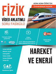 Çap Yayınları YKS TYT AYT Hazırlık Fizik Hareket ve Enerji Konu Anlatımlı Soru Bankası Video Çözümlü - 1