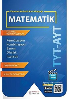 Derece Yayınları - Bayilik YKS TYT AYT Matematik Permütasyon Kombinasyon Binom Olasılık İstatistik Kazanım Merkezli Soru Bankası Video Çözümlü - 1