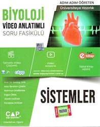 YKS TYT AYT Üniversite Hazırlık Biyoloji Sistemler Video Anlatımlı Soru Fasikülü Video Çözümlü - Çap Yayınları
