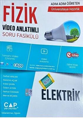 Çap Yayınları YKS TYT AYT Üniversite Hazırlık Elektrik Konu Anlatımlı Soru Bankası Video Çözümlü - 1