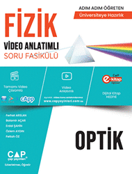Çap Yayınları YKS TYT AYT Üniversite Hazırlık Fizik Optik Konu Anlatımlı Soru Bankası - 1