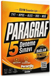 YKS TYT KPSS ALES DGS MSÜ Paragraf 5 Deneme Çözümlü - Peramila Yayıncılık