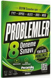 YKS TYT KPSS ALES DGS MSÜ Problemler 8 Deneme Çözümlü - Peramila Yayıncılık