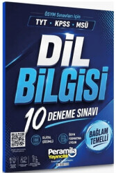 YKS TYT KPSS MSÜ Dil Bilgisi 10 Deneme Çözümlü - Peramila Yayıncılık