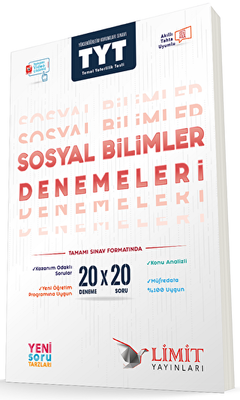 YKS TYT Sosyal Bilimler 20x20 Deneme Sınavları - 1
