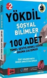 YÖKDİL Sosyal Bilimler 100 Adet Temel Seviye Renkli Çeviri Okuma Çalışması - Yargı Yayınevi