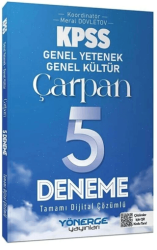 Yönerge Yayınları KPSS Genel Yetenek Genel Kültür Çarpan 5 Deneme Çözümlü - Yönerge Yayınları
