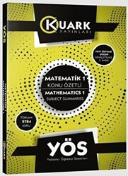 Kuark Yayınları YÖS Matematik 1 Konu Özetli - Kuark Yayınları