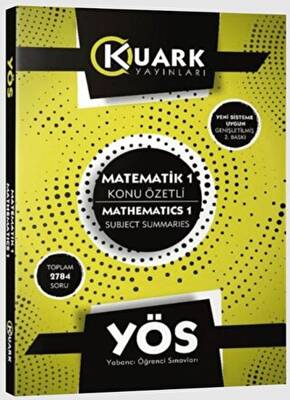 Kuark Yayınları YÖS Matematik 1 Konu Özetli - 1