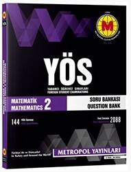 YÖS Matematik - 2 Soru Bankası - Metropol Yayınları