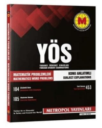 YÖS Matematik Problemleri Örnek Çözümlü Konu Anlatımlı - Metropol Yayınları