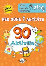 ZBG Her Güne 1 Aktivite-90 Aktivite - Zihinsel Becerilerimi Geliştiriyorum - Kukla Yayınları