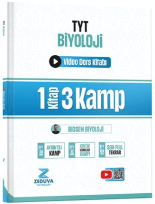 Biosem TYT Biyoloji 1 Kitap 3 Kamp Video Ders Kitabı - 1