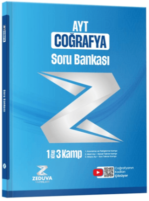 Zeduva Yayınları Coğrafyanın Kodları AYT Coğrafya 1 Kitap 3 Kamp Soru Bankası - 1