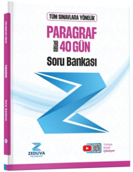 Zeduva Yayınları Türkçe Saati 40 Gün Ritüel Paragraf Soru Bankası - Zeduva Yayınları