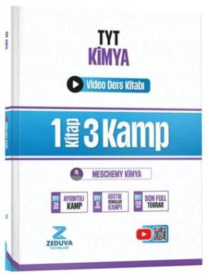 Zeduva Yayınları TYT Kimya 1 Kitap 3 Kamp Video Ders Kitabı - 1