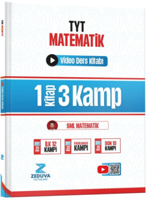 Zeduva Yayınları TYT Matematik 1 Kitap 3 Kamp Video Ders Kitabı - 1