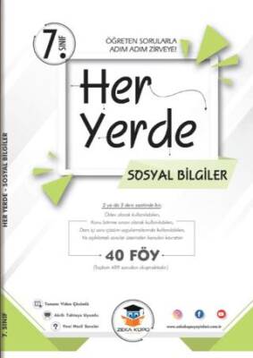 Zeka Küpü Yayınları 7. Sınıf Her Yerde Sosyal Bilgiler - 1