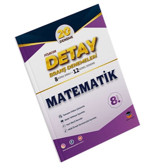 Zeka Küpü Yayınları 8. Sınıf Pisagor Detay Matematik 20`Lİ Branş Denemesi - 1