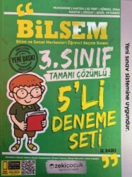 Zekiçocuk Eğitici Kitaplar 3. Sınıf Bilsem 5`li Deneme Seti - Zekiçocuk Eğitici Kitaplar