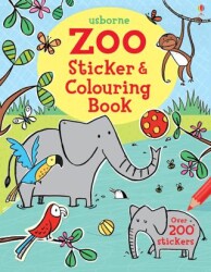 Zoo Sticker and Colouring Book - Usborne